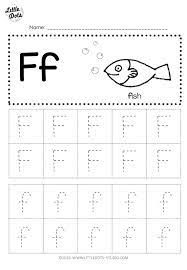 free letter f tracing worksheets