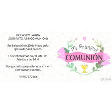 Como mencionamos anteriormente, puedes lograr un acabado moderno en tus invitaciones de primera comunión si juegas con el diseño y con los. Invitaciones De Comunion Detalles Para Bodas Comuniones Bautizos Y Celebraciones