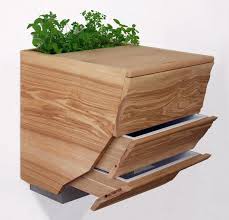 Jardins Jardin Beautiful Wood Combination Vermicomposter Chopping Board And Herb Planter Composter Compost Urban Garden