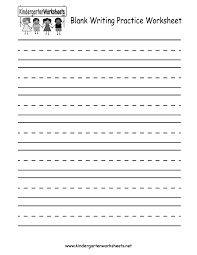 It's especially important for first graders because they're still learning langua. Blank Writing Practice Worksheet Free Kindergarten English Worksheet For Kids