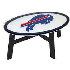 Buffalo Bills Wood Coffee Table With Glass Cover Coffee Table Coffee Table Wood Fan Creations