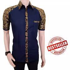 Berbeda dengan model baju batik pria, maka busana untuk wanita ini tersedia dengan beragam model dan desain yang bisa anda pilih sesuai selera anda. Kemeja Batik Baju Batik Kombinasi Batik Modern Pria Lazada Indonesia