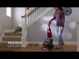 Bissell Proheat 2x Lift Off Pet Carpet Cleaner 15651 Manual Proheat 2x Lift Off Pet Upright Carpet Cleaner Youtube