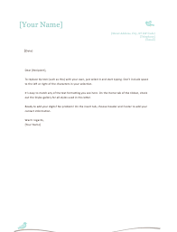 The letterhead format is always the same however to create memorability, you have to the format of a letterhead is usually simple. Free Personal Letterhead Templates Word Top Form Templates