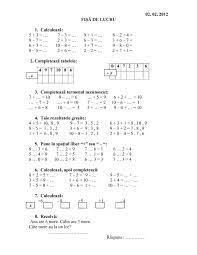 Fișele sunt precedate de o primă fișă de portofoliu care cuprinde câteva noțiuni de termeni. Fise Matematica Dificultate Ridicata 5 7 Ani Cu Alex La Gradinita