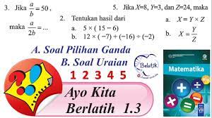 100o 2 = 200 cm2 bagian c 2. Ayo Kita Berlatih 1 3 No 6 7 8 9 10 11 12 Kelas 7 Smp Mts Perkalian Pembagian Bse Mtk Halaman 34 Youtube