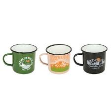 Ozark Trail 17 Ounce Enamel Coffee Mug With Handle In Assorted Prints Walmart Com In 2020 Mugs Ozark Coffee Mugs