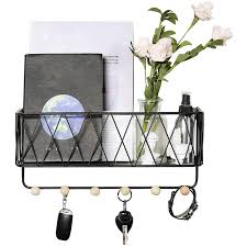 Use hardware cloth, wire cutters and needle nose pliers to create beautiful vintage industrial style wire mesh baskets of any size. Wall Mounted Mail Holder With 6 Key Hooks Wire Mesh Storage Basket Buy Sell Online Best Prices In Srilanka Daraz Lk