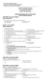 Check spelling or type a new query. Soal Uas Elektronika Kls 9 Jawabanku Id