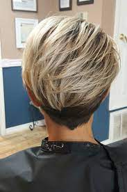 Platinum Color Melt With Shadow Root On Modern Pixie Short Hair Styles Hair And Beauty Salon Medium Length Blonde Hair
