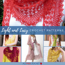 A scarf are probably one of the most popular knitting project. 24 Light And Lacy Crochet Patterns Allfreecrochet Com