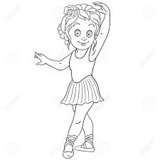 You can find barbie becoming a ballerina and dance like a swan. Coloring Page Coloring Picture Of Cartoon Ballerina Young Ballet Dancer Childish Design For Kids Activity Colouring Book About People Professions Royalty Free Cliparts Vectors And Stock Illustration Image 138759750