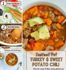 Here are 20 ground turkey recipes that make for easy meals. Instant Pot Sweet Potato And Ground Turkey Chili Clean Eating Kitchen