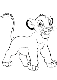 Colouring pages lion pusat hobi. Coloring Pages Animated Baby Lion Coloring Page For Kids
