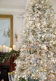 Weekend View French Country Cottage Elegant Christmas Trees White Christmas Tree Decorations White Christmas Trees