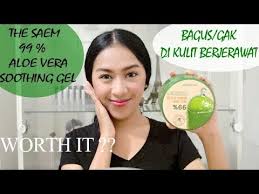 Penggemar produk perawatan kulit yang mengandung aloe vera? Review The Saem 99 Jeju Fresh Aloe Vera Soothing Gel Youtube