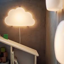 Upplyst Led Wall Lamp Cloud White Ikea Led Wall Lamp Wall Lamp Kids Room Lighting