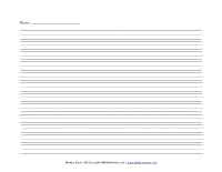 What is 2nd grade writing? Primary Handwriting Paper All Kids Network