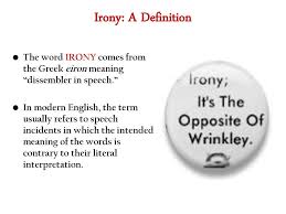 Irony Ppt Download