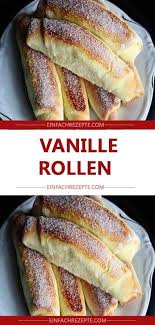 Vanille Rollen Vanille Rollen Vanille Rollen Rezepte Backrezepte Kuchen Rezepte Einfach