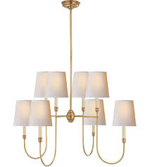 Visual Comfort Tob5008hab Np Thomas O Brien Vendome 8 Light 36 Inch Hand Rubbed Antique Brass Chandelier Ceiling Light
