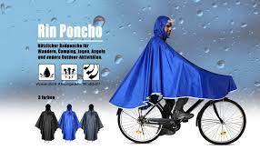 Anyoo Wasserdicht Radfahren Regen Poncho Portable Leichte Regenjacke Mit Kapuze Fahrrad Fahrrad Compact Regen Cape Wiederv Regenjacke Leichte Regenjacke Poncho