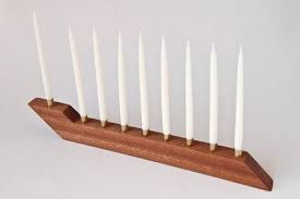 How To Make A Diy Modern Wooden Menorah Hanukkah Crafts Modern Diy Menorah