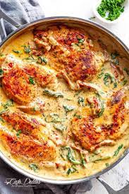 Chicken With Creamy Sun Dried Tomato Parmesan Sauce Cafe Delites Chicken Dinner Recipes Recipes Chicken Recipes