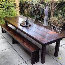 Fascinating Metal Chairs And Long Wooden Bench For Cozy Patio With Rustic Outdoor Furnitu Outdoor Dining Furniture Rustic Outdoor Furniture Dining Table Rustic