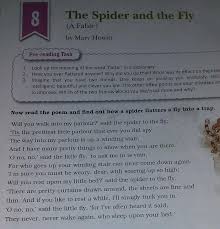 Write The Poem The Spider And The Fly In Your Own Words Please Help Me In This Question Brainly In