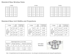 Bow Window Sizes Bow Amp Bay Window Sizes And