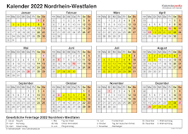 Diese art von person braucht also eine richtige planung und zeitmanagement in ihrem leben. Kalender 2022 Nrw Ferien Feiertage Excel Vorlagen