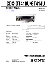 Readingrat page 7 free wiring diagram for your inspirations in sony explode wiring diagram, image size 542 x 340 px, and to view image details please click the image. Sony Cdx Gt414u Service Manual Pdf Download Manualslib