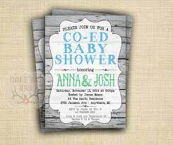 Co Ed Baby Shower Invitation Coed Baby Shower Invite Green Etsy Coed Baby Shower Invitations Baby Shower Invitations Coed Baby Shower Invitation Wording
