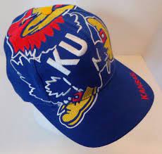 Vtg Rare Vintage University Of Kansas Jayhawks The Game Big Logo Snapback Hat Gorras Snapback Gorras Snapback