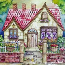 Submitted 3 years ago by aghostlppurple. Romantic Country Coloring Book Coloring Inspiration Colorful Drawings Color Drawing Art