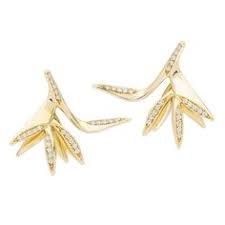House Of Eleonore Bird Of Paradise 0 14 Carats Diamond Earrings From A Unique Collection Of V Cheap Gold Jewelry Jewelry Earrings Studs Gold Jewelry For Sale