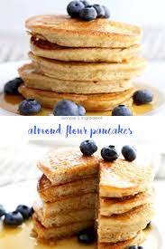 Simple Almond Flour Pancakes Only 5 Main Ingredients Recipe Almond Flour Recipes Almond Recipes Almond Flour Pancakes
