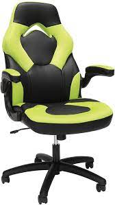 ofm essentials collection racing style bonded leather gaming chair in green ess 3085 grn gaming chair chair bonded leather