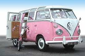 Pin By Jennifer Crenshaw On Favorite Things In Pink Minor Vw Van Pink Car Vw Bus