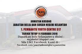 Pengarah miti wilayah kelantan tel. Jawatan Kosong Di Jabatan Belia Dan Sukan Negeri Kelantan 11 Februari 2016