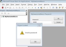 Vba Macros - Troubleshooting