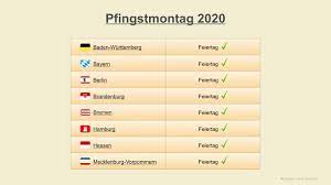 Wann ist pfingsten 2021 calendar thinking wann ist pfingsten 2021 calendar to eat? Pfingsten 2020 Datum Feiertage Deutschland 2020 Youtube