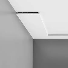 Dx168 2300 Multifunctional Moulding Primed White Length 90 Height 5 7 8 R Ceiling Design False Ceiling Design Cornice Design
