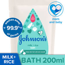Johnson's baby bedtime bubble bath 500ml. Johnson S Milk Rice Bath 200ml Refill Shopee Philippines