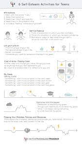 Self Esteem Activities For Teens Self Esteem Activities Self Esteem Worksheets Adolescent Therapy