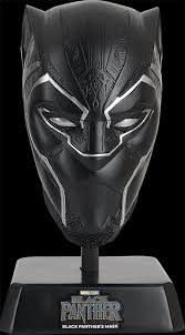 Black panther ( 2018) black panther. Eaglemoss Black Panthers Mask Replica Black Panther 2018