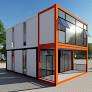 prefabricated flat pack container house from www.hig-housing.com
