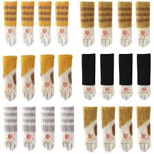 Claw withdraw cat scratch spray deterrent. 24pcs Knitted Chair Socks With Cute Cat Paws Design 6 Patterns Furniture Leg Caps Anti Scratch Anti Noise Chair Leg Floor Protectors Buy Online In Aruba At Aruba Desertcart Com Productid 125571190