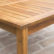 Noble House Giancarlo Square Wood Outdoor Coffee Table 9770 The Home Depot In 2020 Teak Outdoor Coffee Table Outdoor Coffee Tables Diy Patio Table